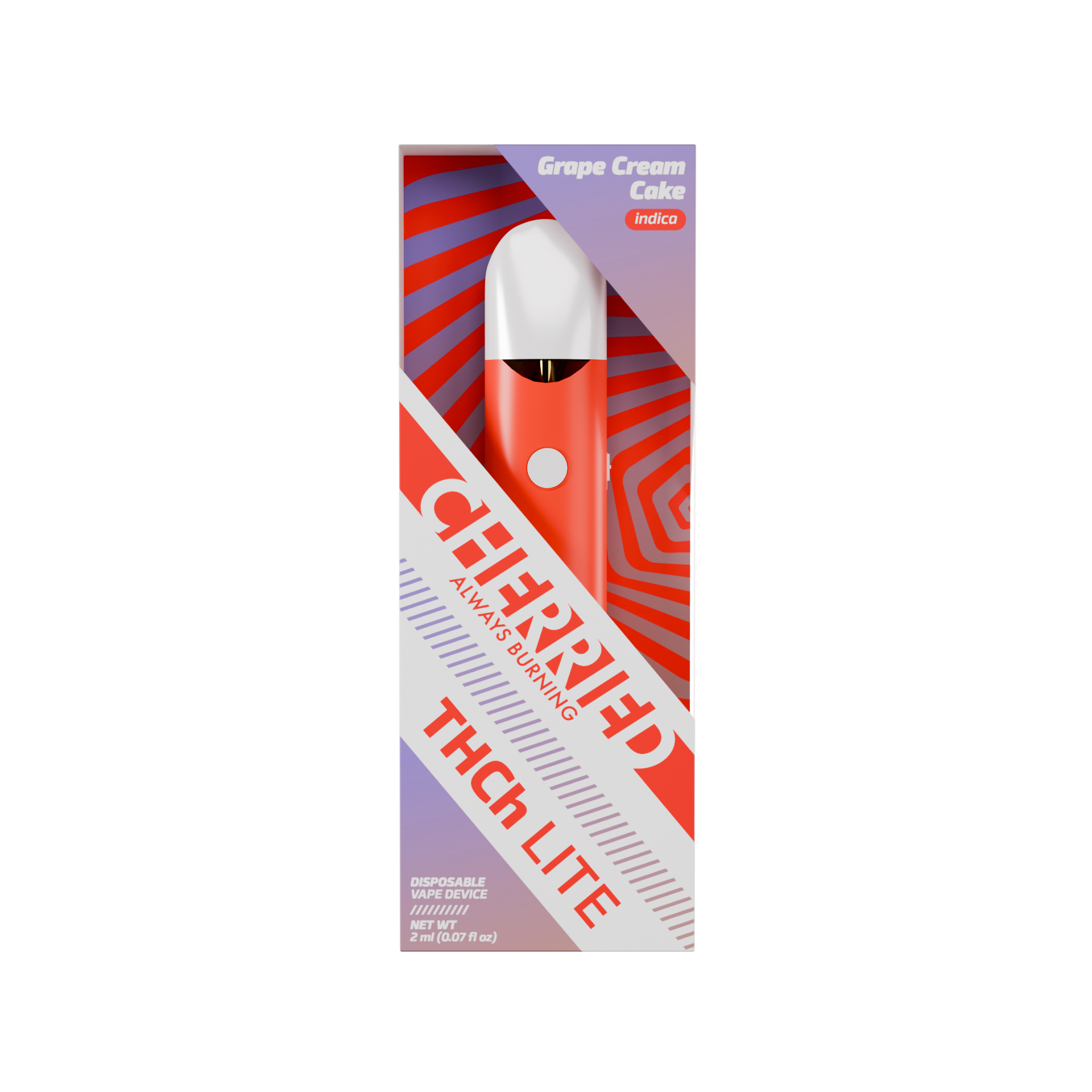THCh Lite - Grape Cream Cake (Indica) - 2ml Disposable Vape