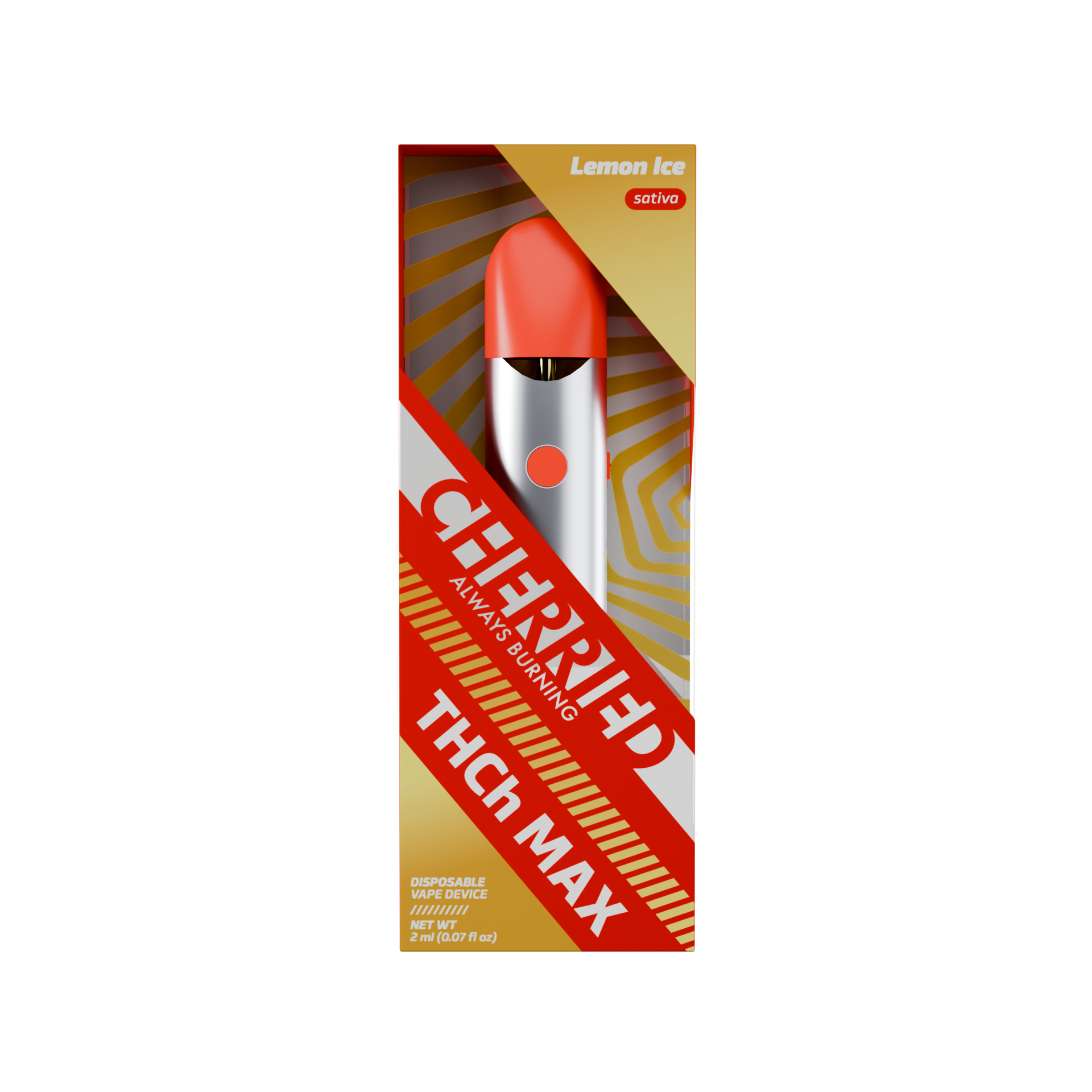 THCh Max - Lemon Ice (Sativa) - 2ml Disposable Vape